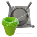 Mold 2 Cavities Round Plastic Paint Bucket Mould